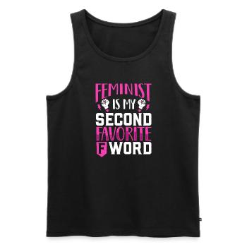 Feminism Women's Power Pro-choice Pro Abortion - Men's Premium Organic Tank Top - black - Front - Michal (187cm)