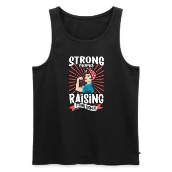 Féminisme Le pouvoir des femmes pro-choix Pro Avortement - Débardeur bio Premium Homme - noir - Devant - AI Model Male 178 light (178cm)