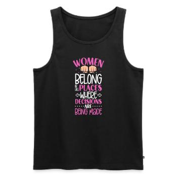 Feminism Women's Power Pro-choice Pro Abortion - Men's Premium Organic Tank Top - black - Front - Michal (187cm)