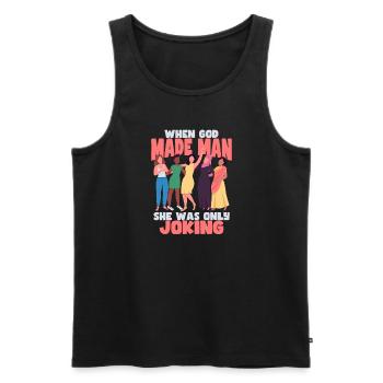 Feminism Women's Power Pro-choice Pro Abortion - Men's Premium Organic Tank Top - black - Front - Michal (187cm)