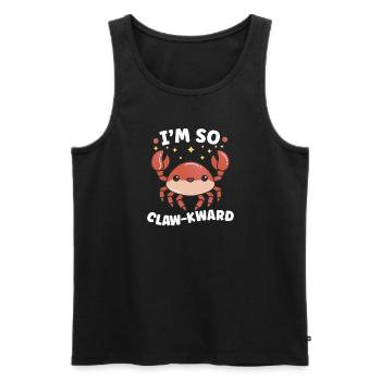 Crab Crab Crab Whisperer Crab Hunting Fisherman - Men's Premium Organic Tank Top - black - Front - AI Model Male 178 light (178cm)