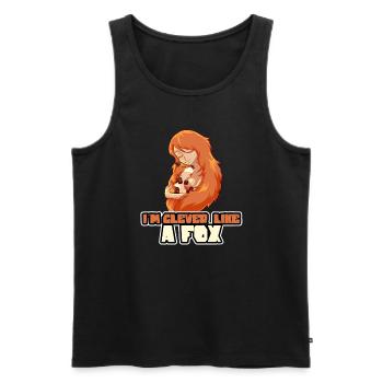 Redhead Ginger Red Haired Funny Ginger Hair Fox - Men's Premium Organic Tank Top - black - Front - AI Model Male 178 light (178cm)
