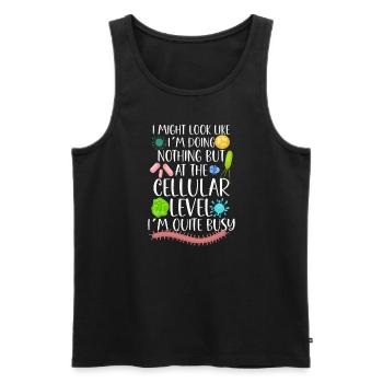 Microbiologist Microbiology Lab Staph Biology - Männer Premium Bio Tank Top - Schwarz - Vorne - Michal (187cm)