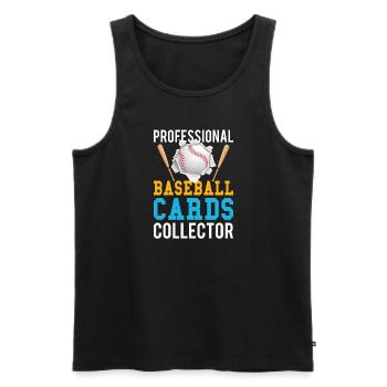 Baseball Cards Baseball Player Baseball Fan Gift - Männer Premium Bio Tank Top - Schwarz - Vorne - Michal (187cm)