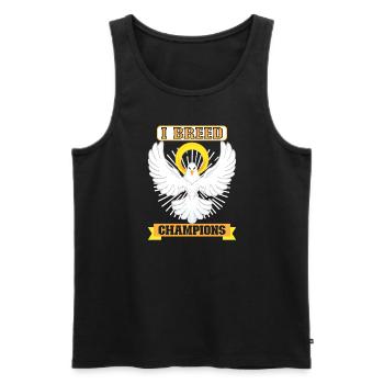 Pigeon Pigeon Racing Pigeon Racer Pigeon Keeper - Men's Premium Organic Tank Top - black - Front - AI Model Male 178 light (178cm)