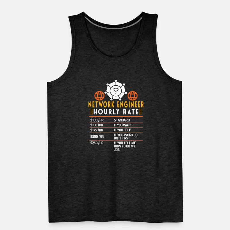 Netzwerkingenieur Sysadmin Lover System Admin Männer Premium Bio Tank Top