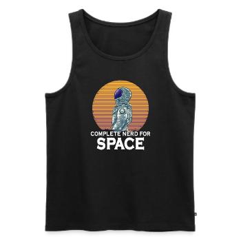 Astronaut Astronomy Solar System Space Kids - Men's Premium Organic Tank Top - black - Front - AI Model Male 178 light (178cm)