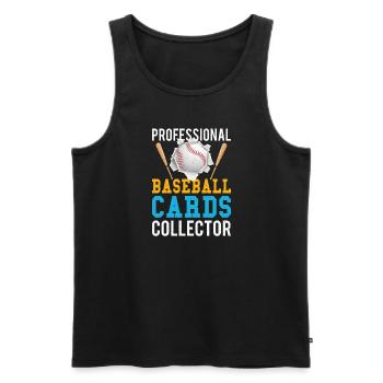 Baseball Cards Baseball Player Baseball Fan Gift - Männer Premium Bio Tank Top - Schwarz - Vorne - Michal (187cm)