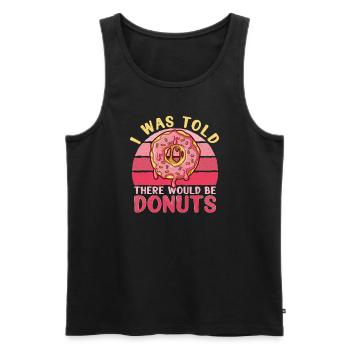 Donut Doughnut Baking Cake Baker - Männer Premium Bio Tank Top - Schwarz - Vorne - AI Model Male 178 light (178cm)
