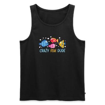 Aquaristik Aquarium Keeper Fishkeeper - Men's Premium Organic Tank Top - black - Front - Michal (187cm)