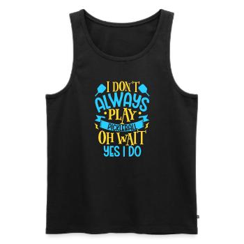Pickleball Player Pickleball Paddle Pickleball - Männer Premium Bio Tank Top - Schwarz - Vorne - AI Model Male 178 light (178cm)