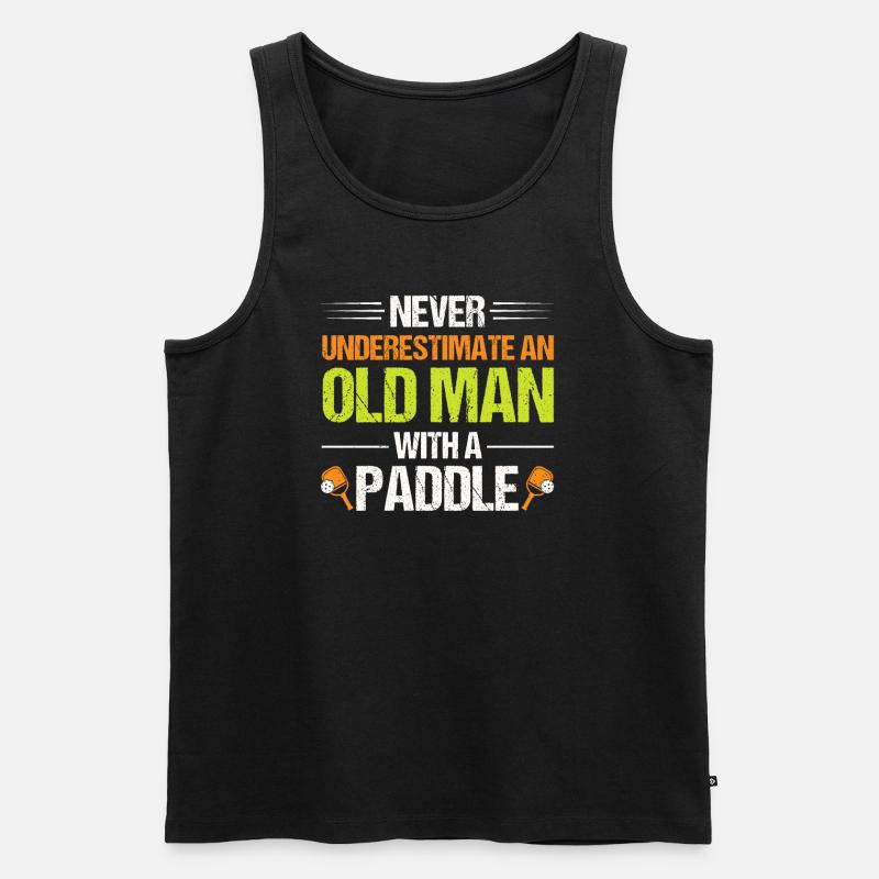 Pickleball Player Pickleball Paddle Pickleball - Männer Premium Bio Tank Top - Schwarz