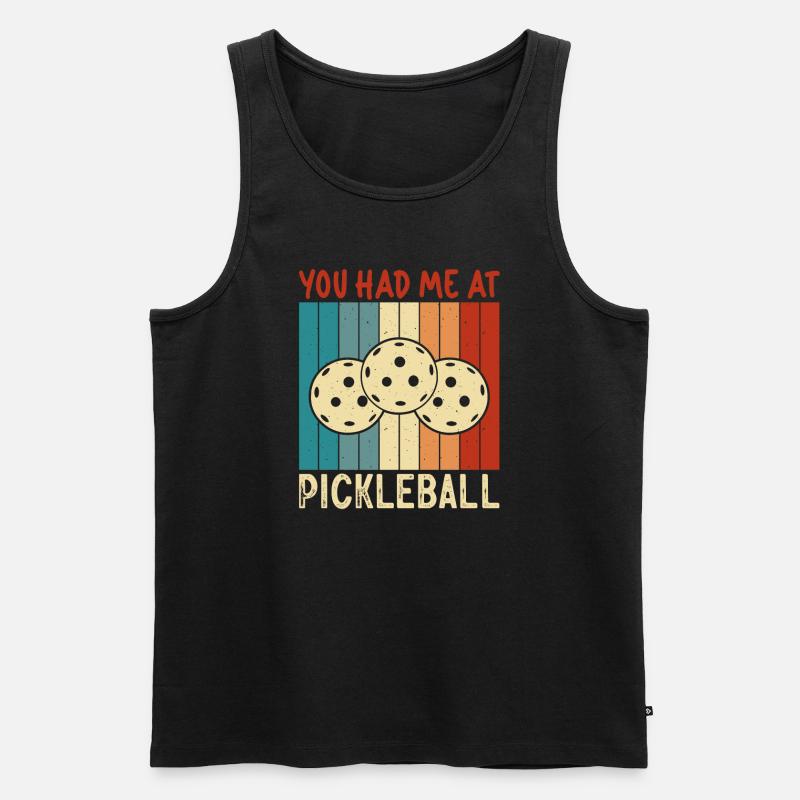 Pickleball Player Pickleball Paddle Pickleball - Männer Premium Bio Tank Top - Schwarz