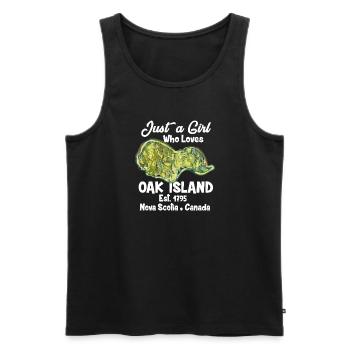 Oak Island / Treasure Hunting Oak Island Mystery - Men's Premium Organic Tank Top - black - Front - AI Model Male 178 light (178cm)