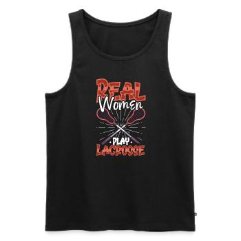 Lacrosse-spieler Lacrosse-trainer Lax Player - Männer Premium Bio Tank Top - Schwarz - Vorne - AI Model Male 178 light (178cm)