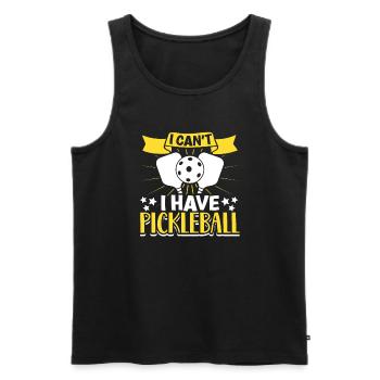 Pickleball Player Pickleball Paddle Pickleball - Männer Premium Bio Tank Top - Schwarz - Vorne - AI Model Male 178 light (178cm)