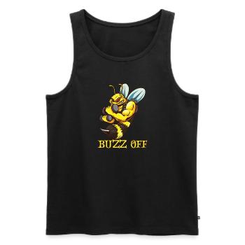 Honey beekeeping Beekeepers Honey bee apiary - Men's Premium Organic Tank Top - black - Front - Michal (187cm)