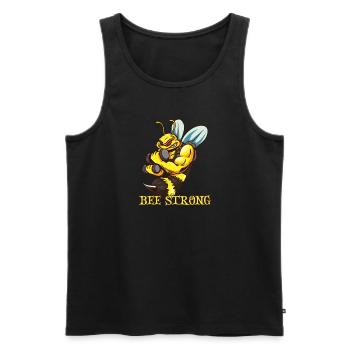 Honey beekeeping Beekeepers Honey bee apiary - Men's Premium Organic Tank Top - black - Front - Michal (187cm)