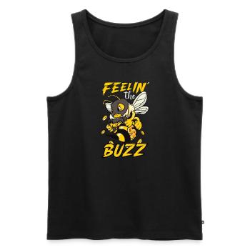 Honey beekeeping Beekeepers Honey bee apiary - Men's Premium Organic Tank Top - black - Front - Michal (187cm)