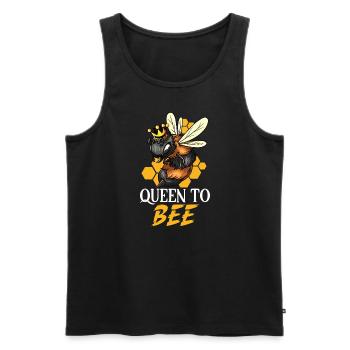 Honey beekeeping Beekeepers Honey bee apiary - Men's Premium Organic Tank Top - black - Front - Michal (187cm)