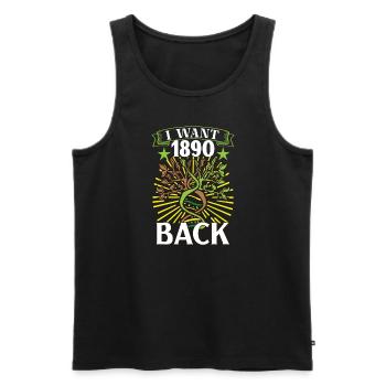 Arbre généalogique Historiens de la famille Généalogie Généalogiste - Débardeur bio Premium Homme - noir - Devant - Michal (187cm)
