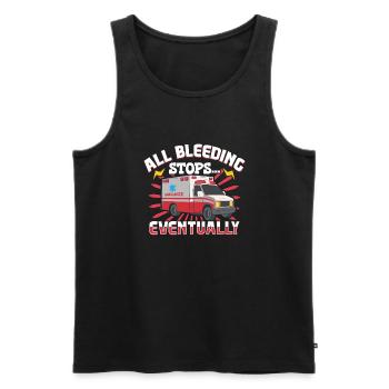 Paramedic First Responder Ambulance Driver - Men's Premium Organic Tank Top - black - Front - AI Model Male 178 light (178cm)