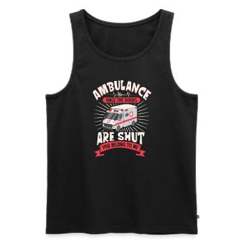 Paramedic First Responder Ambulance Driver - Men's Premium Organic Tank Top - black - Front - AI Model Male 178 light (178cm)