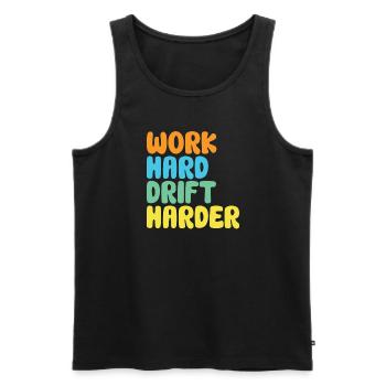 Auto Drifting Racing Rennwagen Motorsport - Männer Premium Bio Tank Top - Schwarz - Vorne - AI Model Male 178 light (178cm)