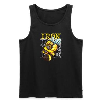 Honey beekeeping Beekeepers Honey bee apiary - Men's Premium Organic Tank Top - black - Front - Michal (187cm)