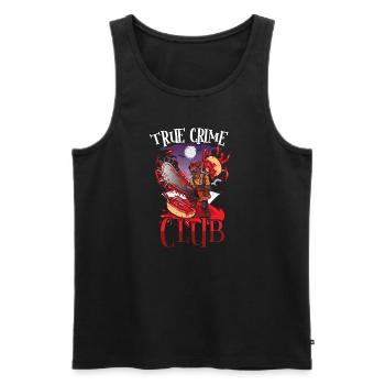 True Crime Murder Spy Crime Intérêt Idée cadeau - Débardeur bio Premium Homme - noir - Devant - Michal (187cm)