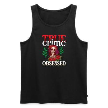 True Crime Murder Spy Crime Intérêt Idée cadeau - Débardeur bio Premium Homme - noir - Devant - Michal (187cm)