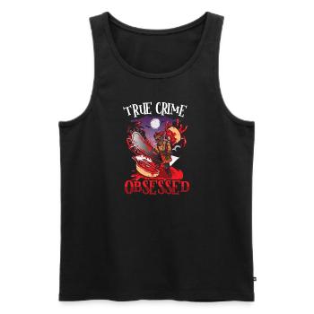 True Crime Murder Spy Crime Intérêt Idée cadeau - Débardeur bio Premium Homme - noir - Devant - Michal (187cm)