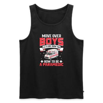 Paramedic First Responder Ambulance Driver - Men's Premium Organic Tank Top - black - Front - AI Model Male 178 light (178cm)