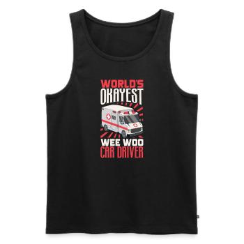 Paramedic First Responder Ambulance Driver - Men's Premium Organic Tank Top - black - Front - AI Model Male 178 light (178cm)