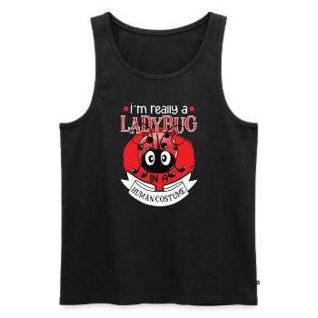 Coccinelle Coccinelle Entomologie Insectes - Débardeur bio Premium Homme - noir - Devant - Michal (187cm)