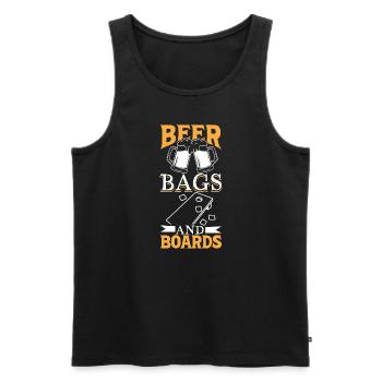 Cornhole Throwing Cornhole Player Cornhole Lover Cornhole lover - Débardeur bio Premium Homme - noir - Devant - Michal (187cm)