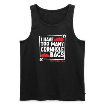 Cornhole Throwing Cornhole Player Cornhole Lover Cornhole lover - Débardeur bio Premium Homme - noir - Devant - Michal (187cm)