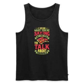 Cornhole Throwing Cornhole Player Cornhole Lover Cornhole lover - Débardeur bio Premium Homme - noir - Devant - Michal (187cm)