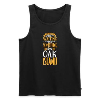 Oak Island / Treasure Hunting Oak Island Mystery - Men's Premium Organic Tank Top - black - Front - AI Model Male 178 light (178cm)
