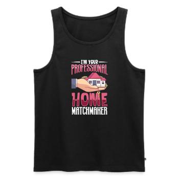 Real Estate Agent Realtor Home Closing Investor - Men's Premium Organic Tank Top - black - Front - AI Model Male 178 light (178cm)