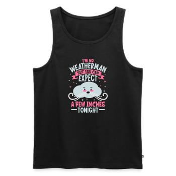Funny Meteorology Meteorologist Weather Lover - Männer Premium Bio Tank Top - Schwarz - Vorne - AI Model Male 178 light (178cm)