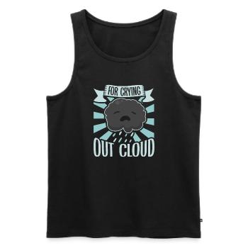 Funny Meteorology Meteorologist Weather Lover - Männer Premium Bio Tank Top - Schwarz - Vorne - AI Model Male 178 light (178cm)