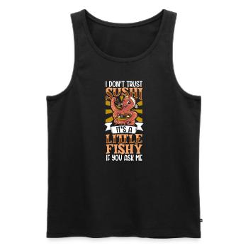 Sushi Fan Japanese Food Foodie Cuisine Japan - Männer Premium Bio Tank Top - Schwarz - Vorne - Michal (187cm)