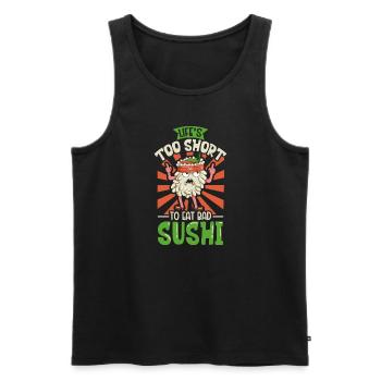Sushi Fan Japanese Food Foodie Cuisine Japan - Männer Premium Bio Tank Top - Schwarz - Vorne - Michal (187cm)