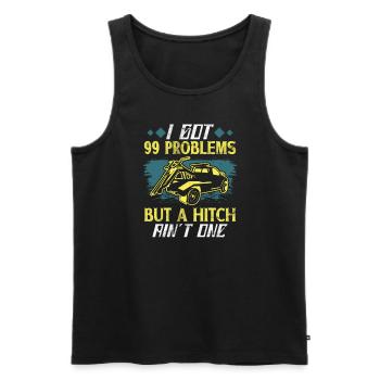 Repo-agent Repo Man Repossession Agent - Men's Premium Organic Tank Top - black - Front - AI Model Male 178 light (178cm)