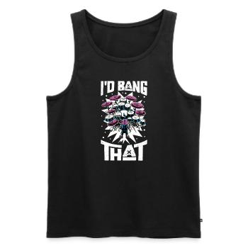 Drummer Drums Music Drum Set Drumming - Men's Premium Organic Tank Top - black - Front - Michal (187cm)
