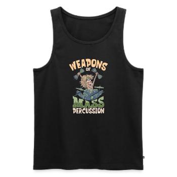 Drummer Drums Music Drum Set Drumming - Men's Premium Organic Tank Top - black - Front - Michal (187cm)