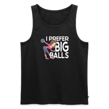 Drôle d’équipe de bowling Bowler Strike Gift Idea - Débardeur bio Premium Homme - noir - Devant - Michal (187cm)