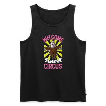 Circus Arts Circus Artists Event Staff - Men's Premium Organic Tank Top - black - Front - AI Model Male 178 light (178cm)