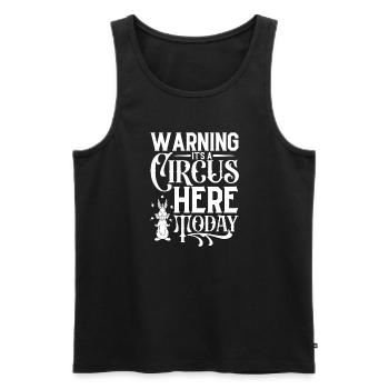 Circus Arts Circus Artists Event Staff - Men's Premium Organic Tank Top - black - Front - AI Model Male 178 light (178cm)